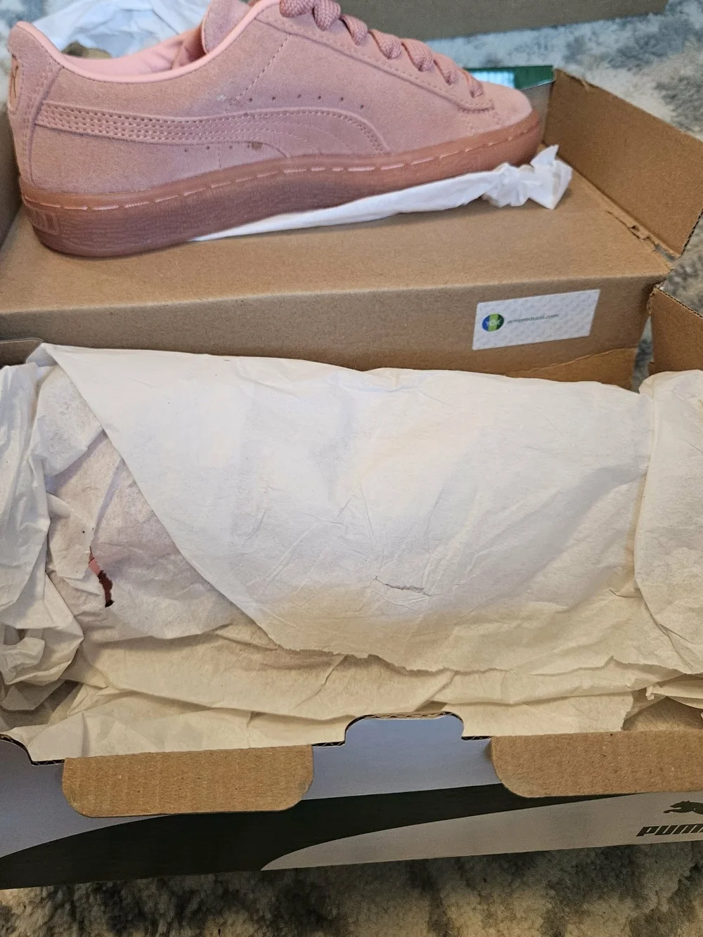 Puma Suede Classic Mono Pink Sneakers